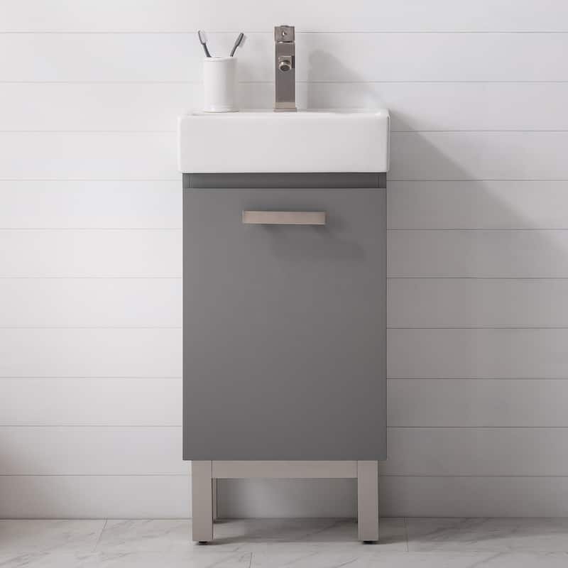 Stella 16.5" Single Sink Vanity - Grey