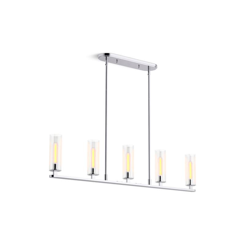 Kohler Lighting 35877-CH05 Crue 5 Light 45" Wide Linear Chandelier