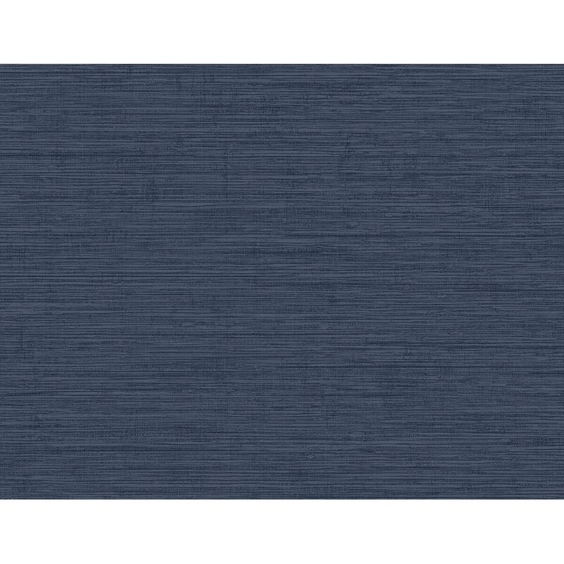 Seabrook Designs Nautical Twine Stringcloth Unpasted Wallpaper - 27 in. W x 27 ft. L - Coastal Blue