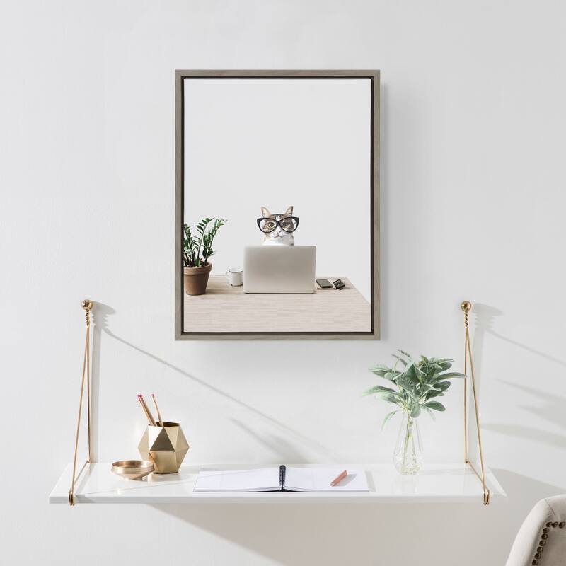 Kate and Laurel Sylvie Cathy Frame Canvas by The Creative Bunch Studio