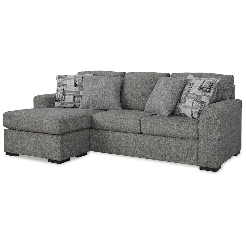 Signature Design by Ashley Gardiner Pewter Sofa Chaise - 101"W x 63"D x 40"H