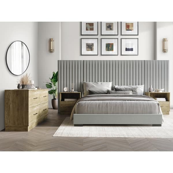 slide 2 of 19, CraftPorch Simple Luxury 4-piece Bedroom Set King - 4 Piece