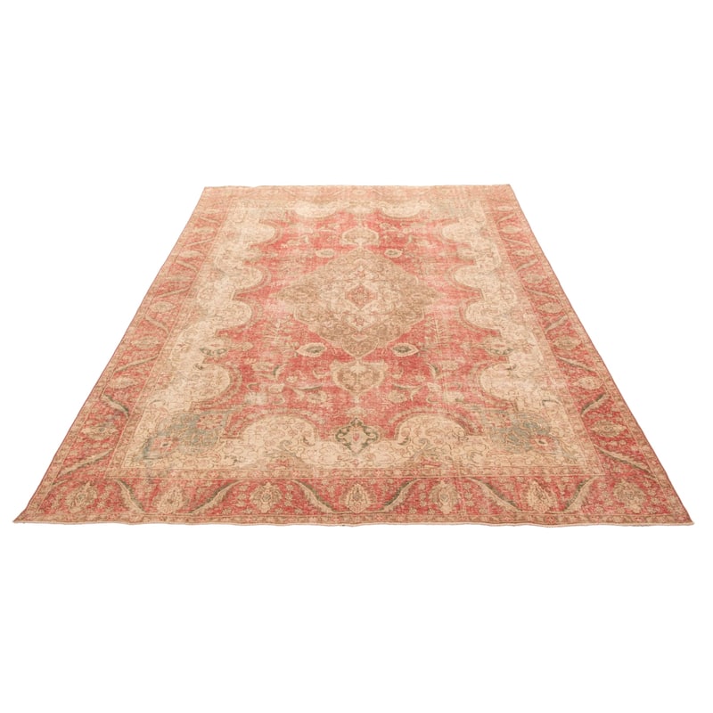 ECARPETGALLERY Hand-knotted Antalya Vintage Red Wool Rug - 8'8 x 12'6