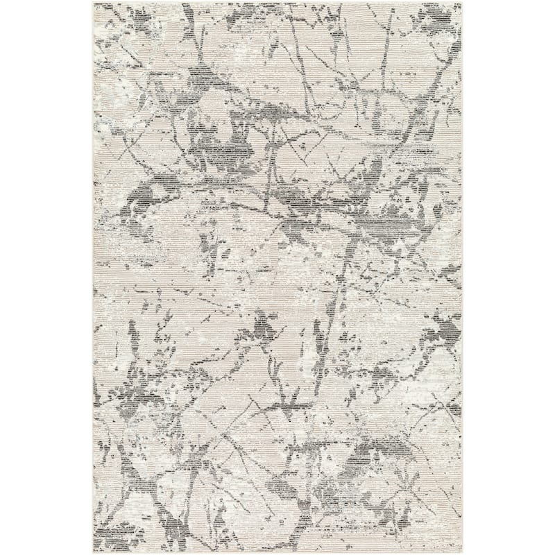 Livabliss Casual Alder Abstract Washable Area Rug