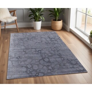 Rectangle Industrial Style Abstract Area Rug - 72' X '48' X '0.5 - Bed ...