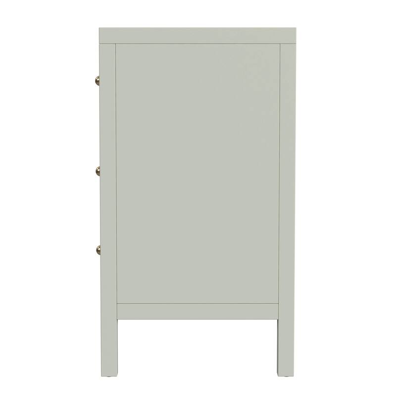 Nora 6-Drawer Wood Wide Dresser
