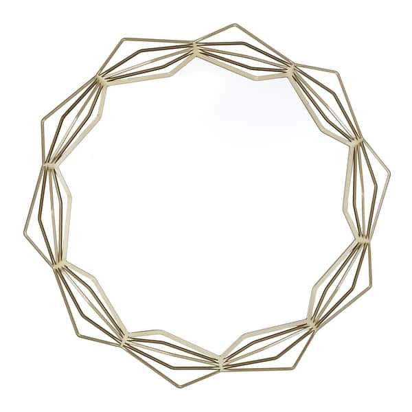 Lodo Wall Mirror With Star Geometric Metal Frame By Inspire Q Modern On Sale Overstock 26565545