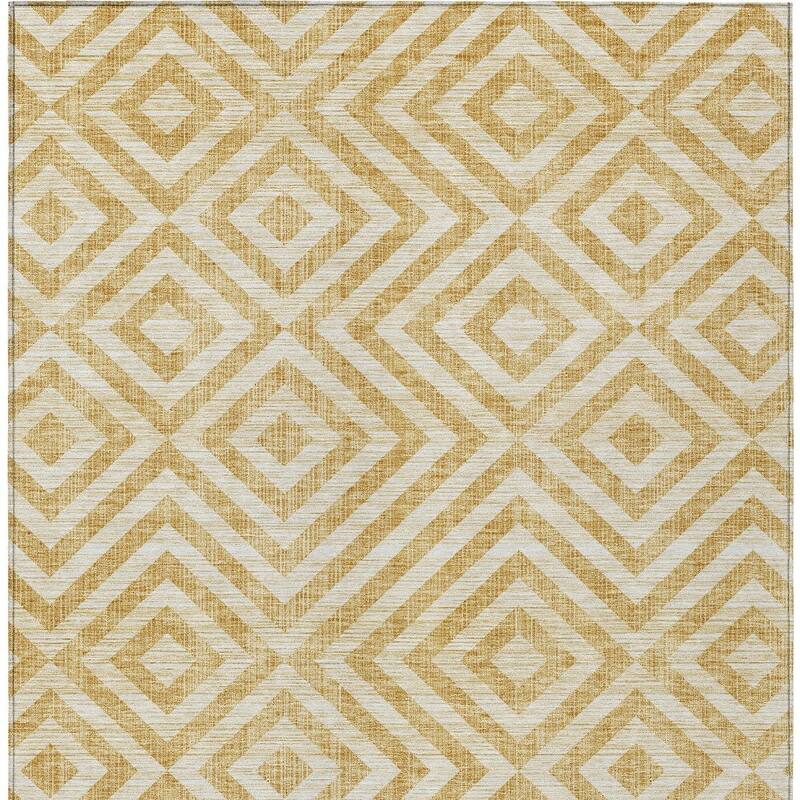 HomeRoots Geometric Transitional Rectangle Outdoor Rug