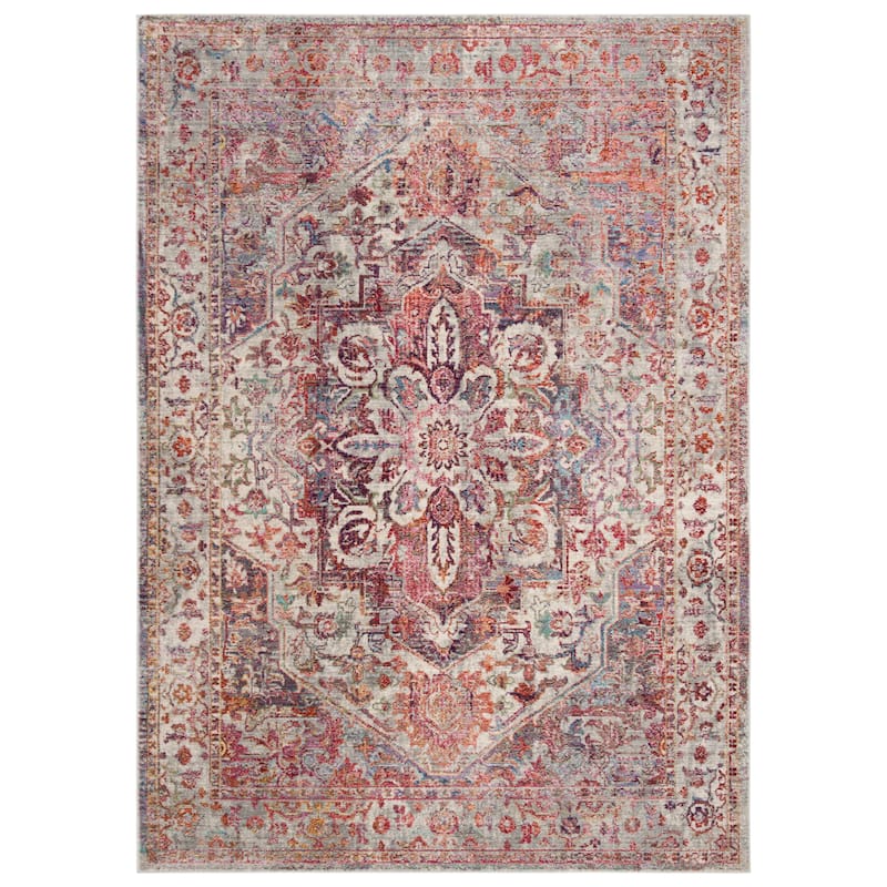 SAFAVIEH Valencia Mysti Vintage Boho Oriental Polyester Rug