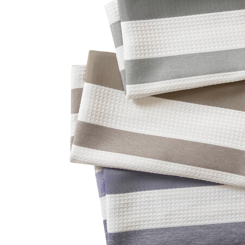 Madison Park Ariana Ombre Waffle Shower Curtain