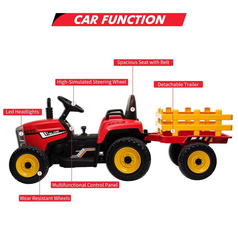 12V Kids Electric Tractor