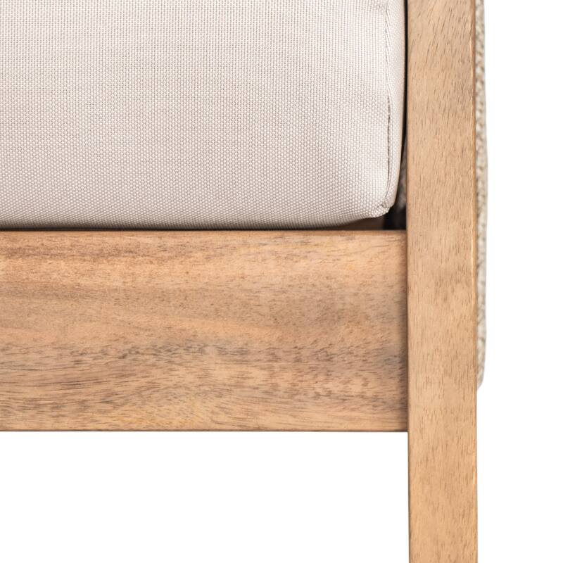 Christopher Knight Home - Maxwell Outdoor Acacia Wood and Rope Patio Chair Set