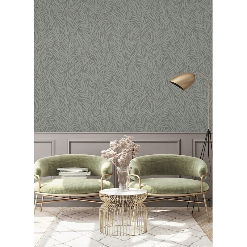 Advantage Holzer Dark Green Fern Wallpaper