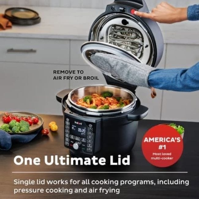 Instant Pot 13 in 1 Air Fryer and Pressure Cooker Combo 6.5 Quart