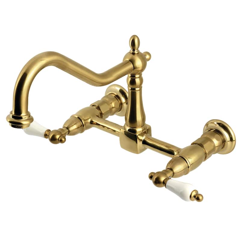 Heritage Two-Handle Wall Mount Bridge Kitchen Faucet