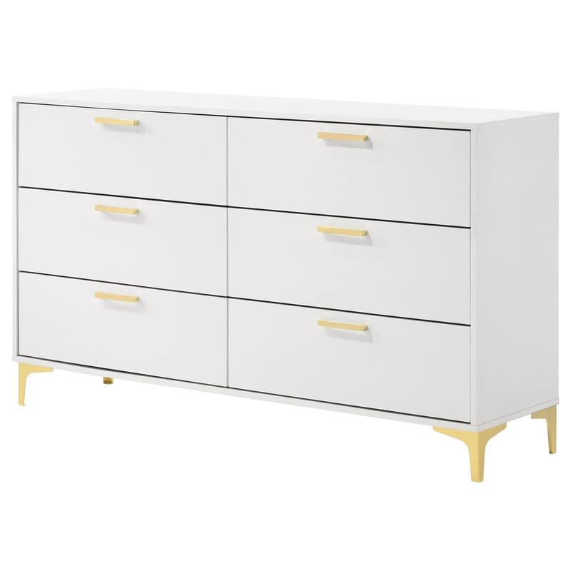 Dresser and Mirror Set with Smooth Gliding Drawers, Contemporary Style, and Elegant Bedroom Storage Solution