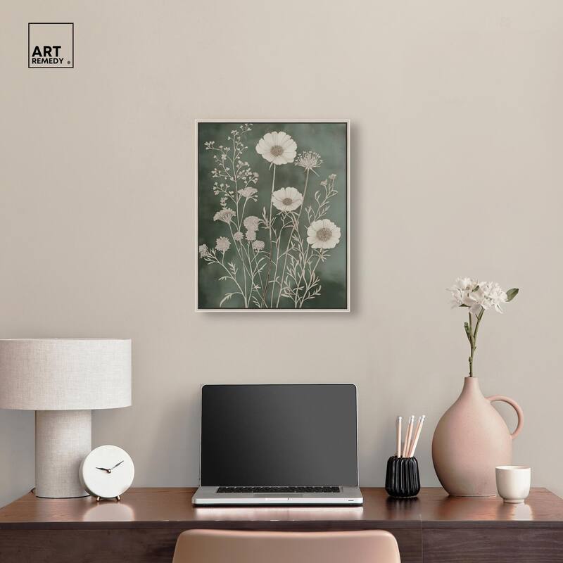Airy Green Garden Canvas by Art Remedy