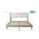 preview thumbnail 2 of 3, Platform Bed with Wingback Headboard, Button Tufting, Easy Assembly