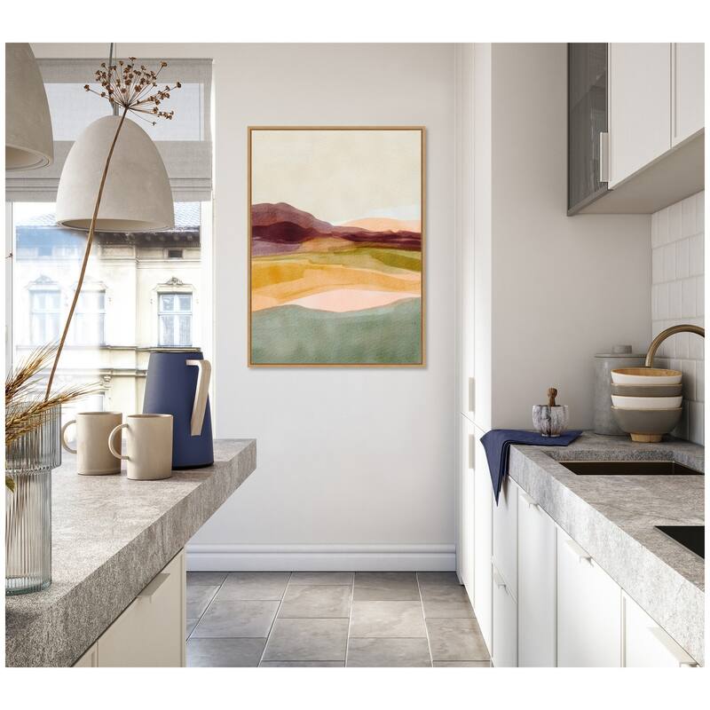 Kate and Laurel Sylvie Sunset Beauty Framed Canvas by Nikita Jariwala