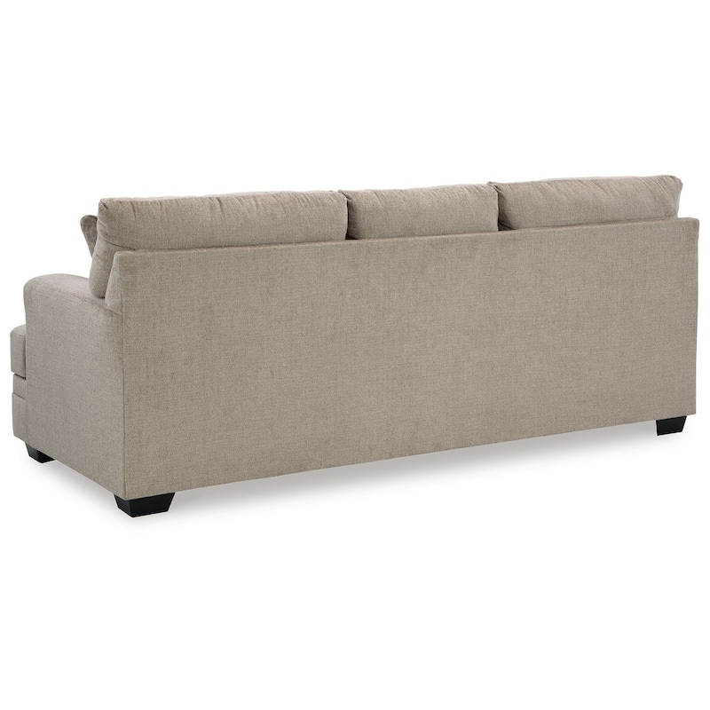 Ead Sofa Sleeper, Memory Foam Queen Bed, 4 Accent Pillows, Taupe Brown
