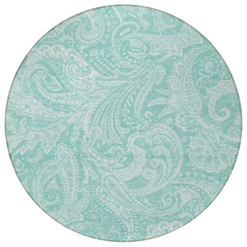 HomeRoots Paisley Transitional Rectangle Outdoor Rug