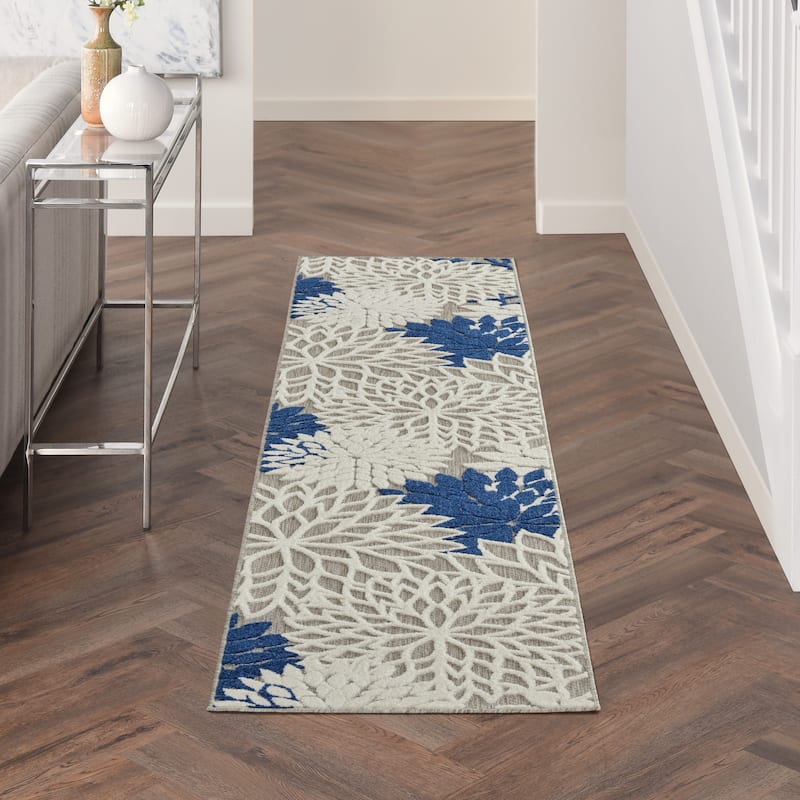 Nourison Aloha Floral Modern, Indoor/Outdoor Area Rug