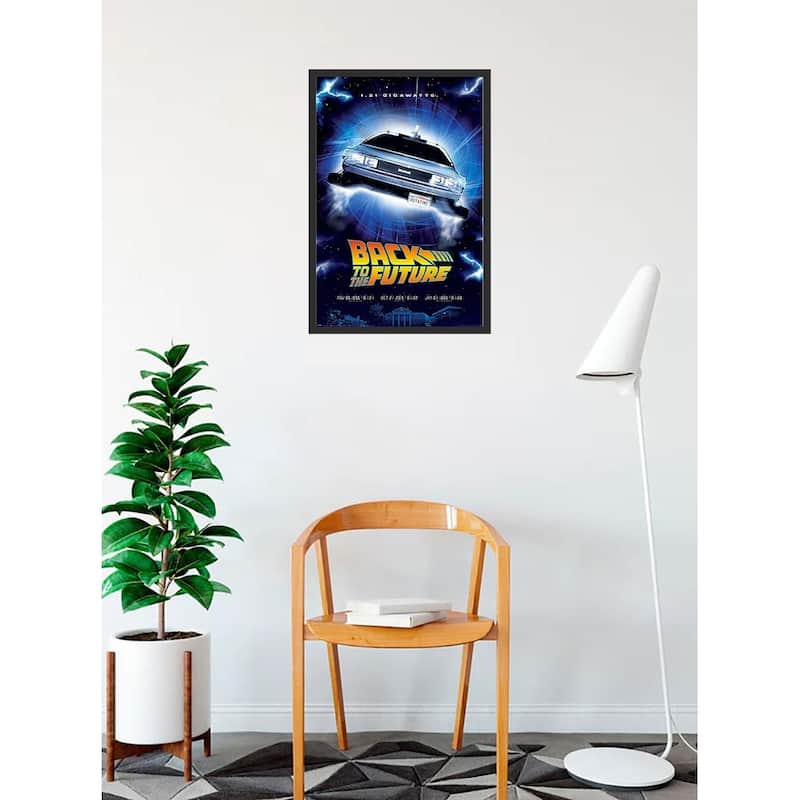 Back To The Future 1.21 Gigawatts Framed Poster - 24 x 36 Inch