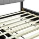 preview thumbnail 4 of 9, Queen size Upholstered Platform Bed w/Twin XL Trundle & 2 drawers and Sockets & USB Ports