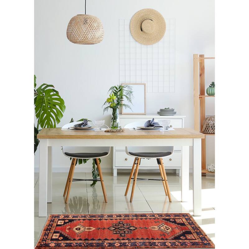 ECARPETGALLERY Hand-knotted Konya Anatolian Red Wool Rug - 4'9 x 8'10