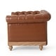 preview thumbnail 43 of 51, Castalia Chesterfield Tufted Club Chair by Christopher Knight Home - 39.00" L x 33.50" W x 28.00" H