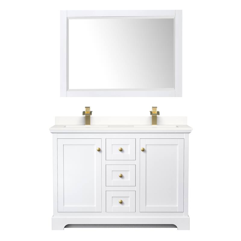 Wyndham Collection WCV232348D-QTZ-UNSM46 Avery 48" Free Standing
