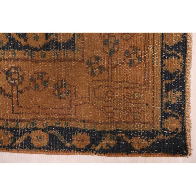 ECARPETGALLERY Hand-knotted Antalya Vintage Brown Wool Rug - 4'11 x 8'4