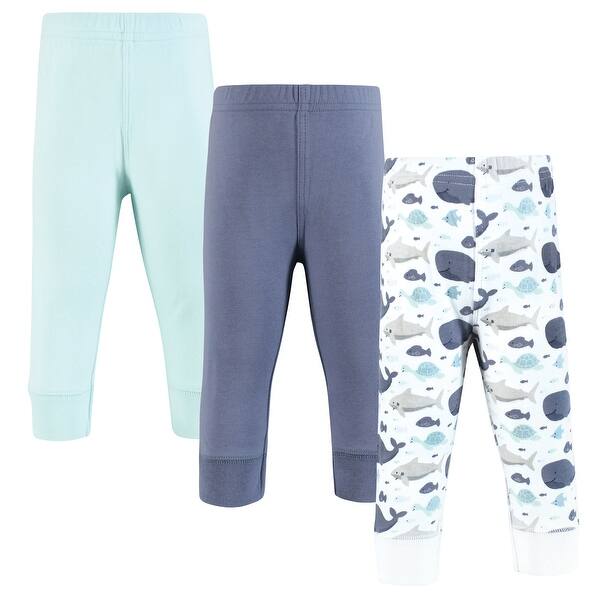 slide 1 of 1, Hudson Baby Toddler Boy Cotton Pants and Leggings, Sea Friends 2T - Sea Friends
