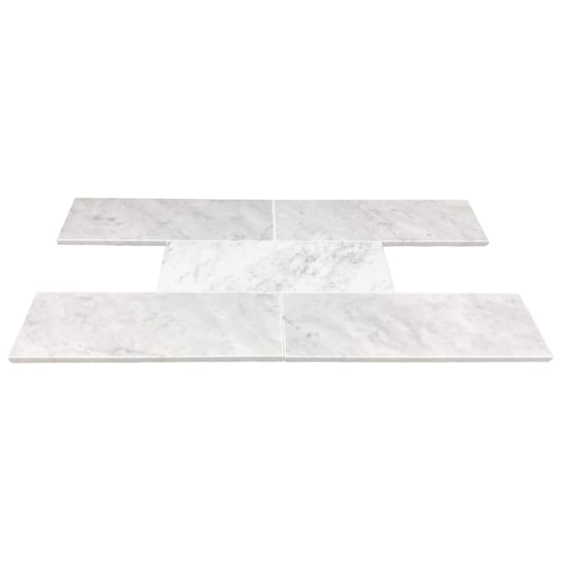 Carrara Marble 3" x 9" Polished Tile