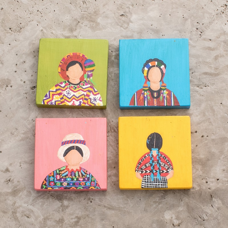 Novica Handmade Commemorative Garments Wood Wall Art (Set Of 4)