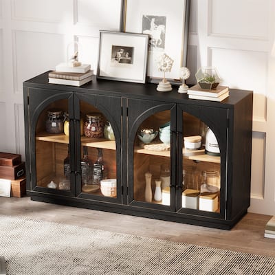 4-Door Large Storage Retro Sideboard