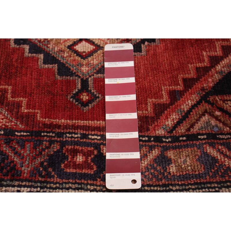 ECARPETGALLERY Hand-knotted Andelz Red Wool Rug - 3'3 x 10'8
