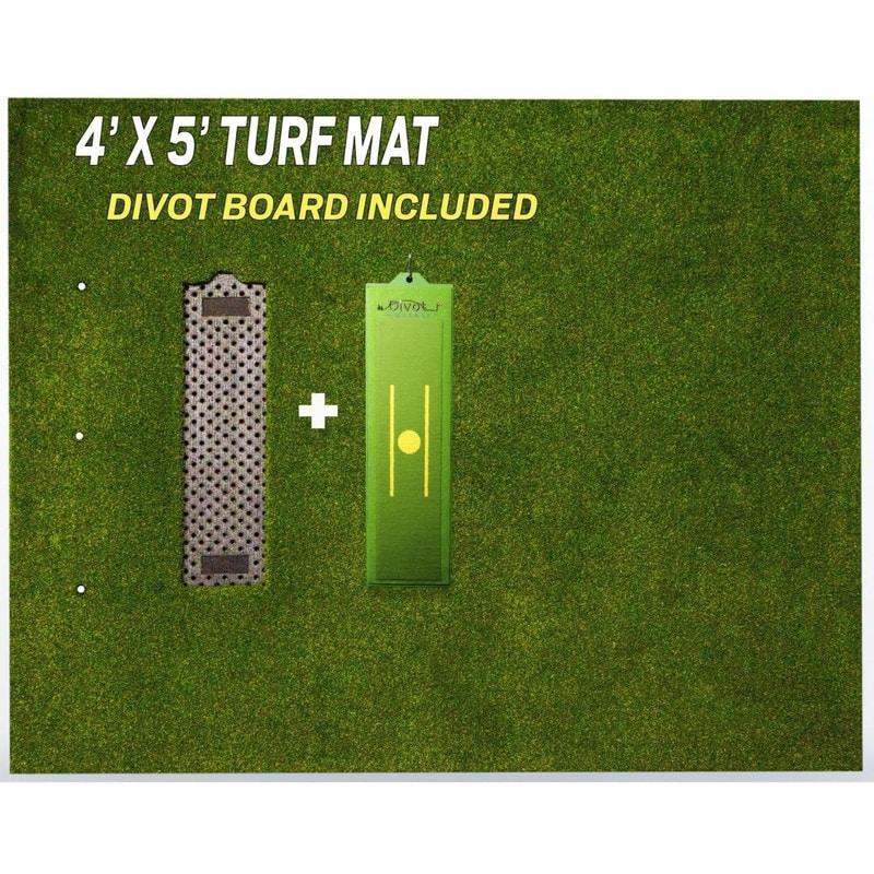 Divot Board DBTURF101B Premium Golf Turf Mat Bundle W/1 Board