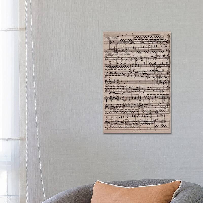 iCanvas "Modern Art - Sheet Music Ode to Joy" by 5by5collective Canvas Print