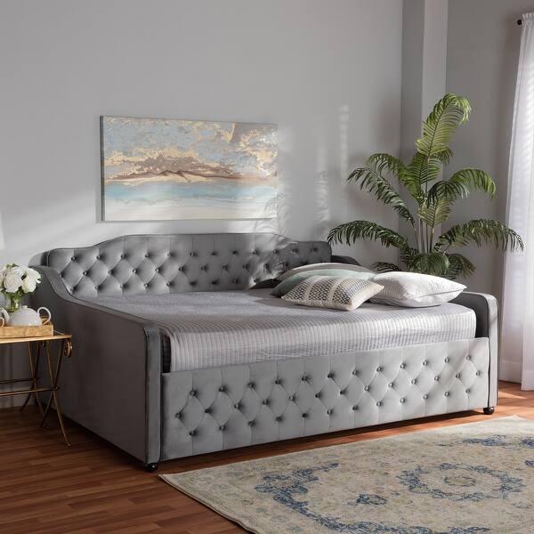 slide 2 of 20, Silver Orchid Raag Transitional Contemporary Daybed