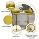 preview thumbnail 4 of 11, Modern Velvet Adjustable Swivel Bar Stools Set of 2