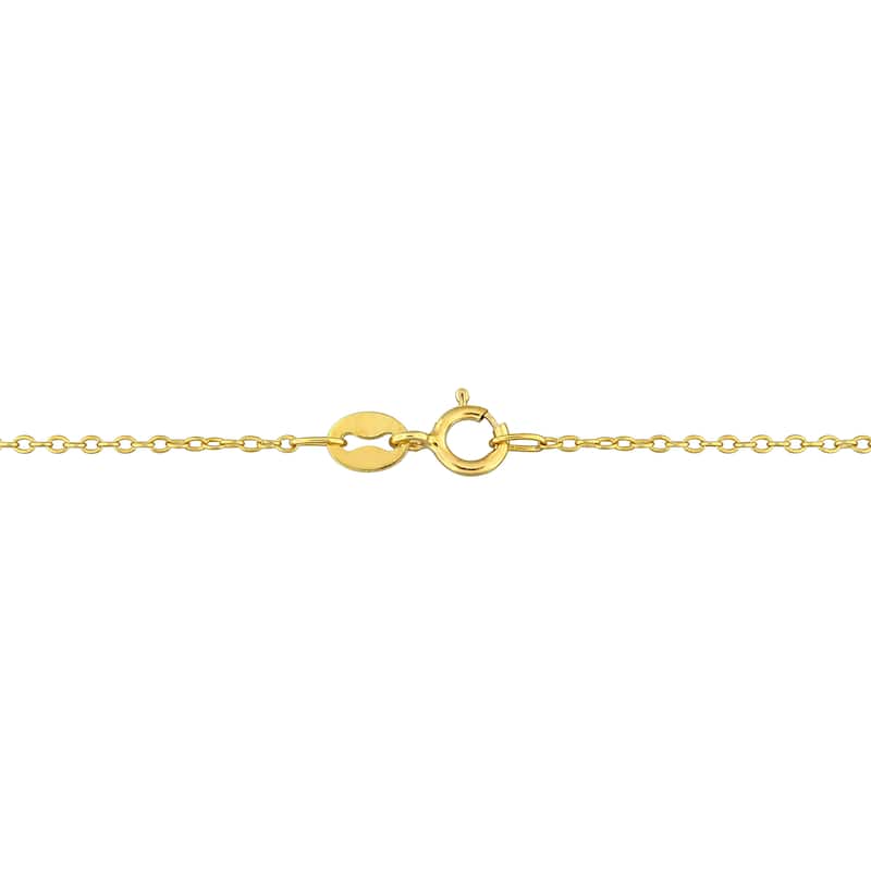 Miadora 1/10ct TGW Ethiopian Blue Opal Butterfly Necklace in Yellow Silver-17in
