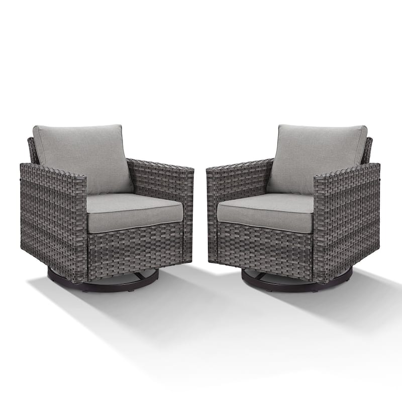 Outdoor Swivel Glider Chairs with Soft Cushion