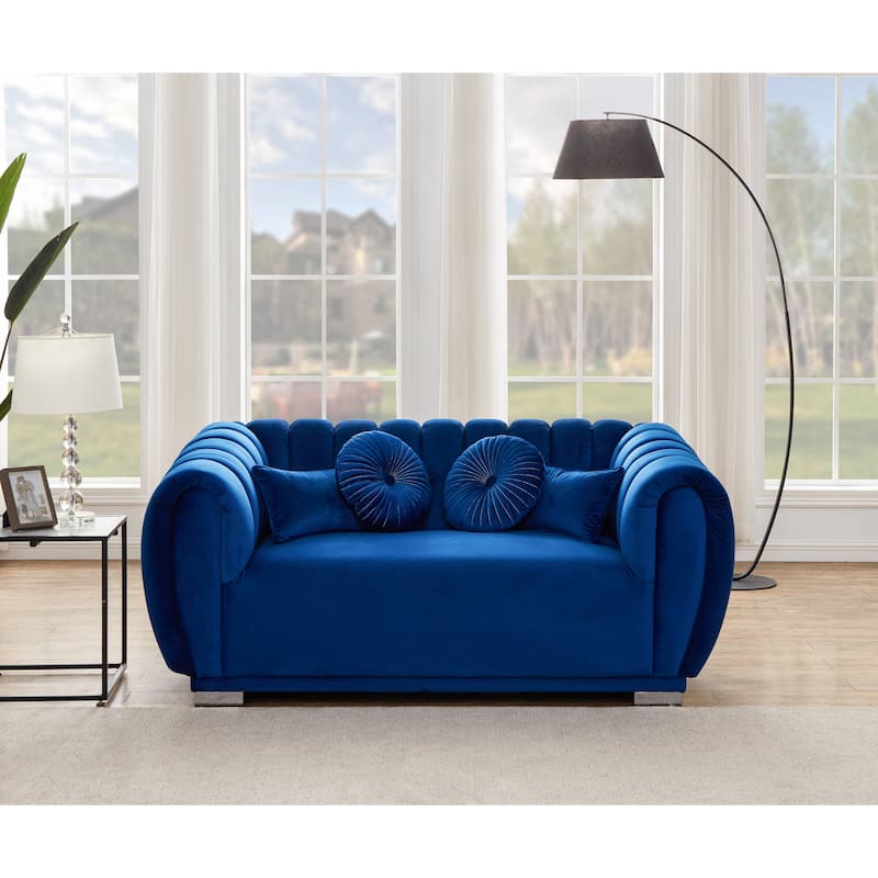 Kayley Luxury Velvet sofa love seat Standard Living Room Set