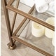 preview thumbnail 5 of 13, Kate and Laurel Blex 2-Shelf Glass and Metal Rolling Bar Cart