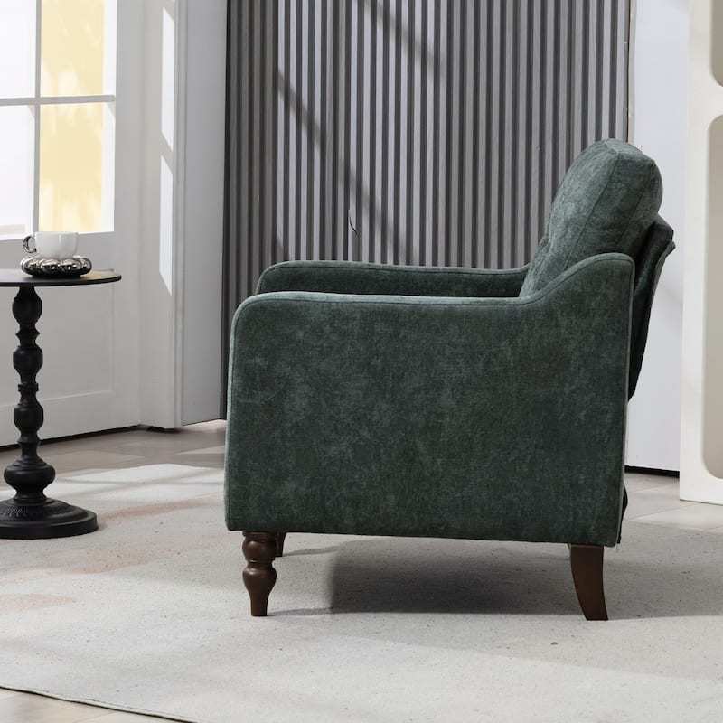 Accent Comfy Chenille Chair w/USB charging port