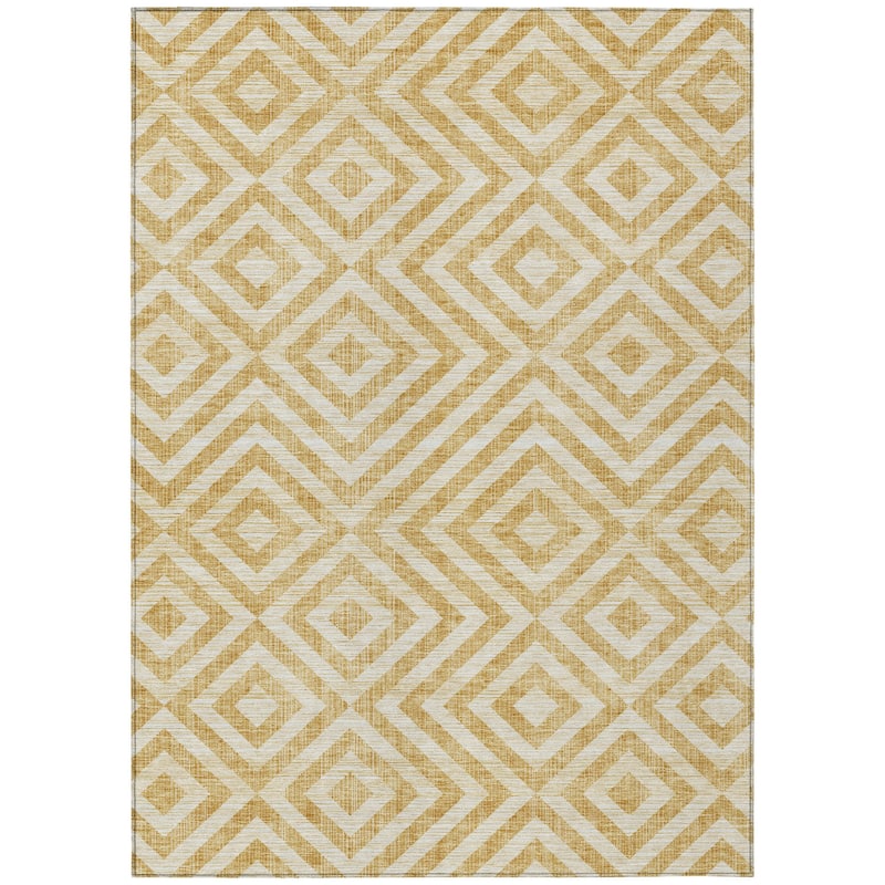 HomeRoots Geometric Transitional Rectangle Outdoor Rug