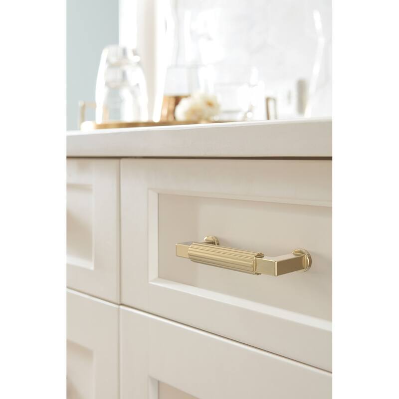 Amerock BP37642 Ballard 3" Center to Center Fluted Handle Cabinet Pull