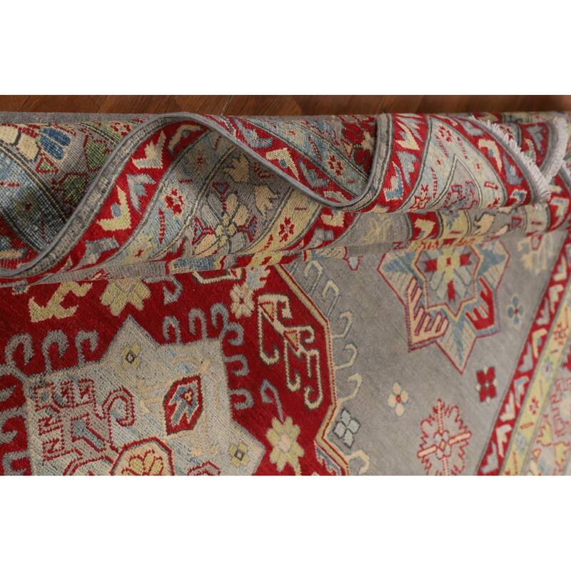 Kazak Oriental Area Rug Handmade Traditional Bedroom Wool Carpet - 6'9" x 9'9"
