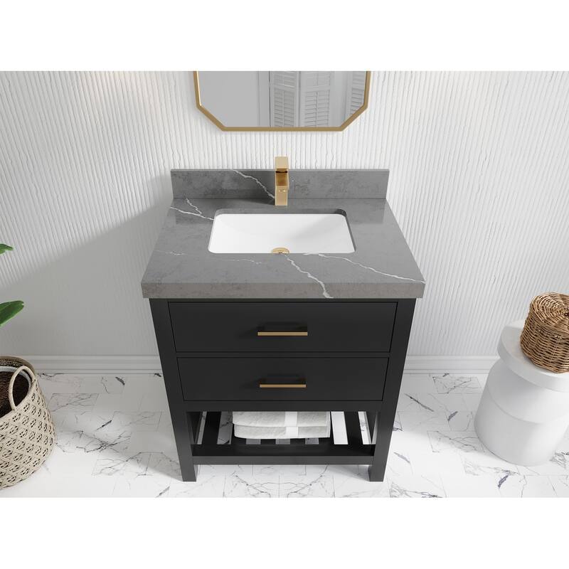 Willow Collections 30 in. W x 22 in. D Parker Single Sink Bathroom Vanity with Countertop